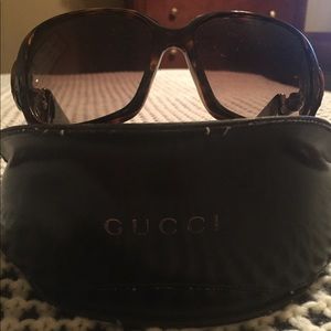 Authentic Gucci Tortoise Bamboo Sunglasses